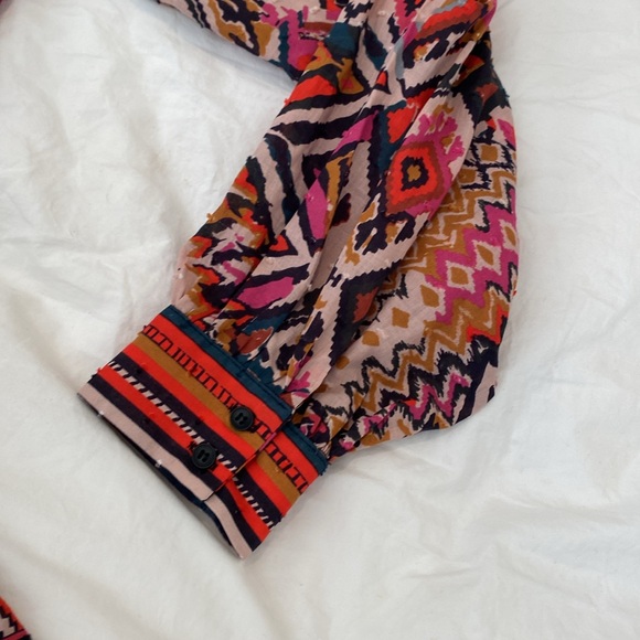 Beautiful Zara BOHO dress size large peasant ruffled hem - Picture 3 of 9